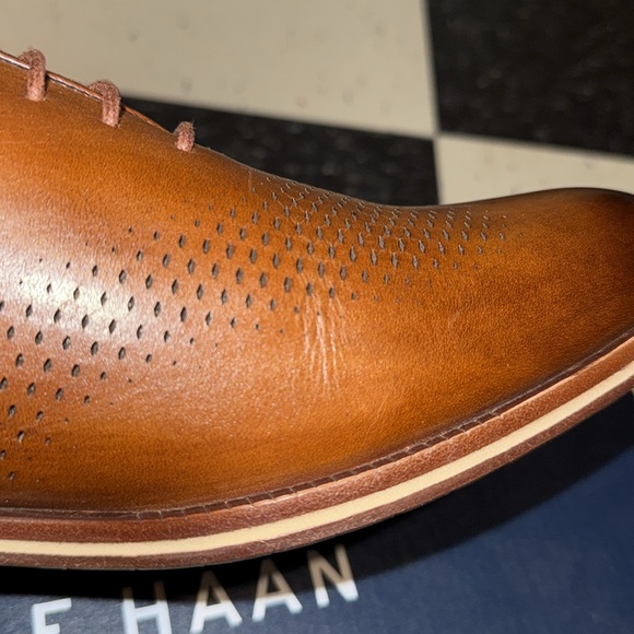 Cole Haan Washington Grand Laser Wing Oxford- British Tan- Lava-EG SZ -10 - Picture 8 of 12